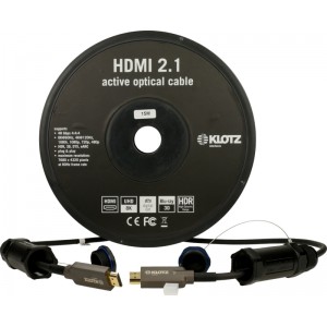 FOAUHR030 Кабель HDMI оптический, 30 м, армированный, Klotz
