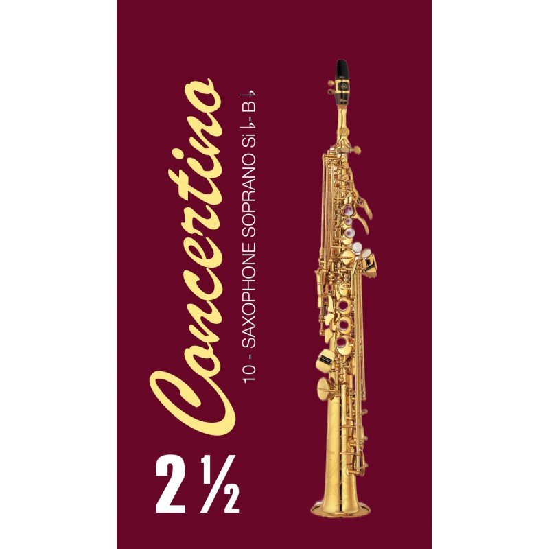 FR22SO04 Concertino Трости для саксофона сопрано No 2,5 (10шт), FedotovReeds FR22SO04 Concertino Трости для саксофона сопрано No 2,5 (10шт), FedotovReeds