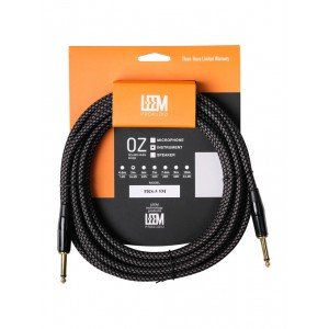 FRS-5(GR/BK) Кабель инструментальный, серый/черный, 5м, Leem