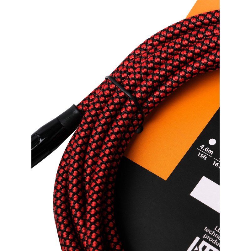 FRS-5(RD/BK) Кабель инструментальный, красный/черный, 5м, Leem