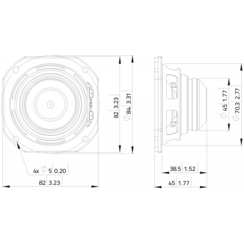 FSN030.71-4 Динамик 3", 60Вт, 4 Ом, Lavoce FSN030.71-4 Динамик 3", 60Вт, 4 Ом, Lavoce