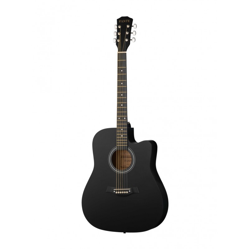 FT-221-BK Акустическая гитара 41", с вырезом, черная, Fante