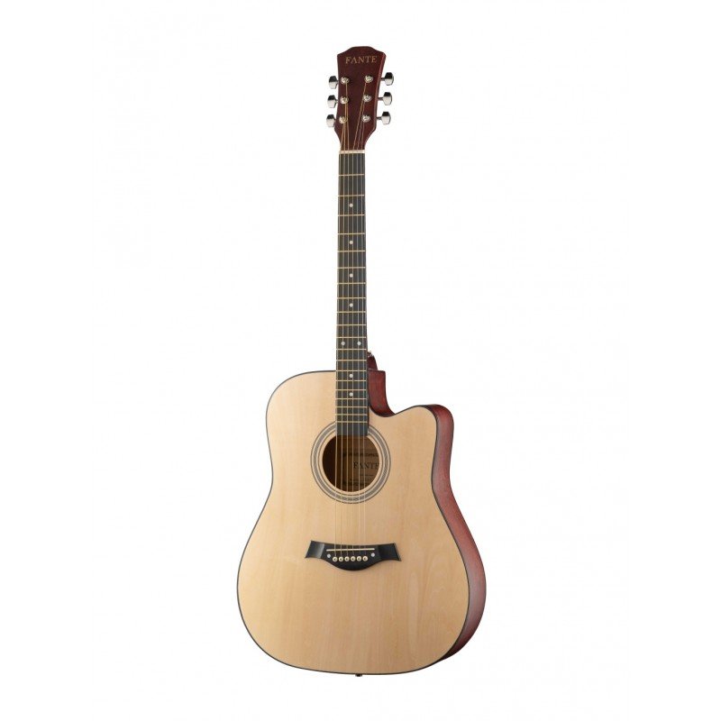 FT-221-N Акустическая гитара, с вырезом 41", цвет натуральный, Fante FT-221-N Акустическая гитара, с вырезом 41", цвет натуральный, Fante