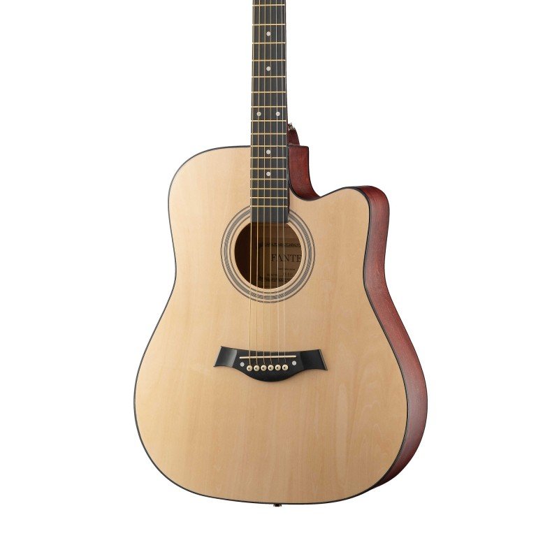 FT-221-N Акустическая гитара, с вырезом 41", цвет натуральный, Fante FT-221-N Акустическая гитара, с вырезом 41", цвет натуральный, Fante