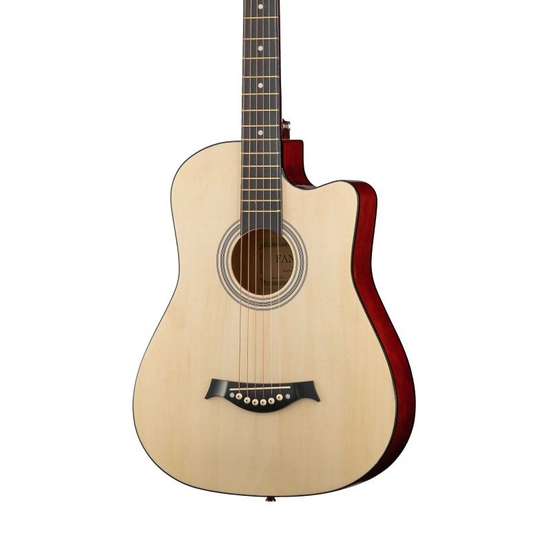 FT-D38-N Акустическая гитара, с вырезом, цвет натуральный, Fante