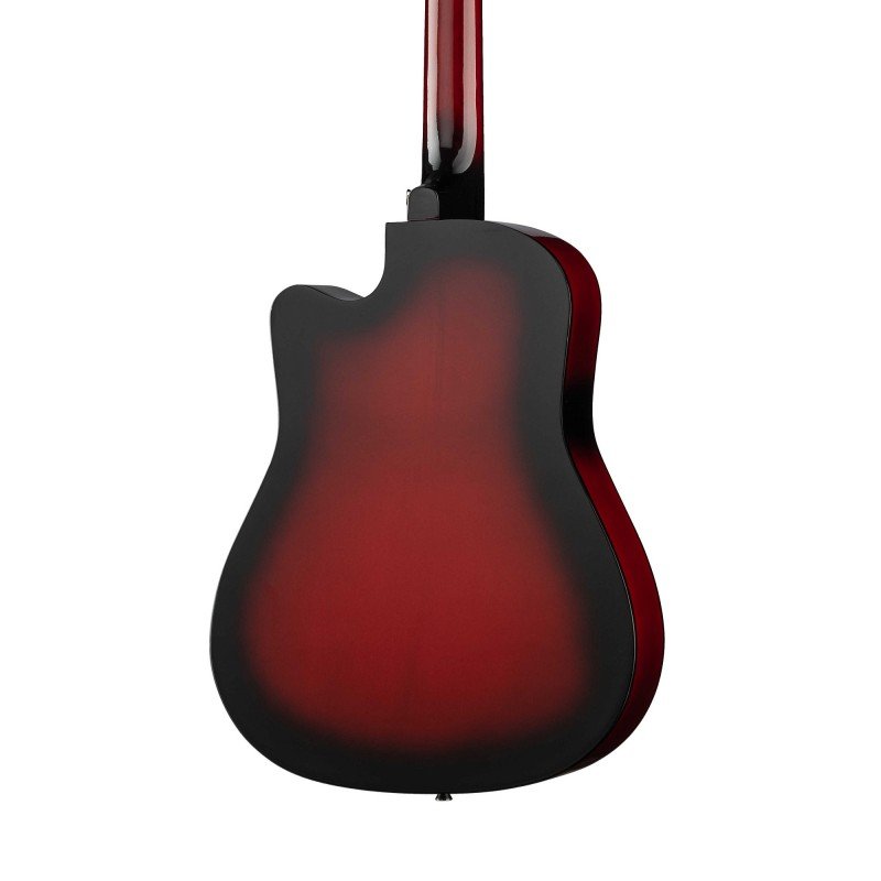 FT-D38-RDS Акустическая гитара, с вырезом, красный санберст, Fante