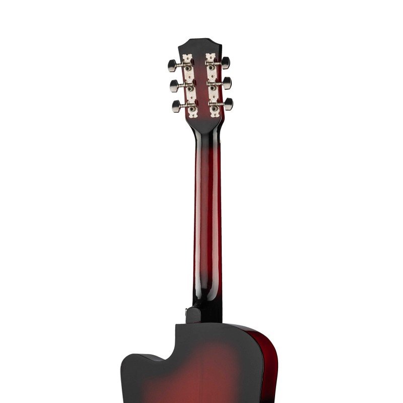 FT-D38-RDS Акустическая гитара, с вырезом, красный санберст, Fante