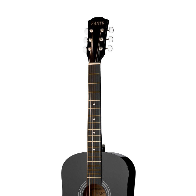 FT-R38B-BK Акустическая гитара, черная, Fante