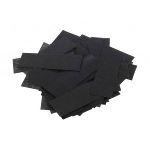 FTPCBL Конфетти из специализированной бумаги (тишью) 17х55мм, чёрный, упаковка 1 кг, LFocus