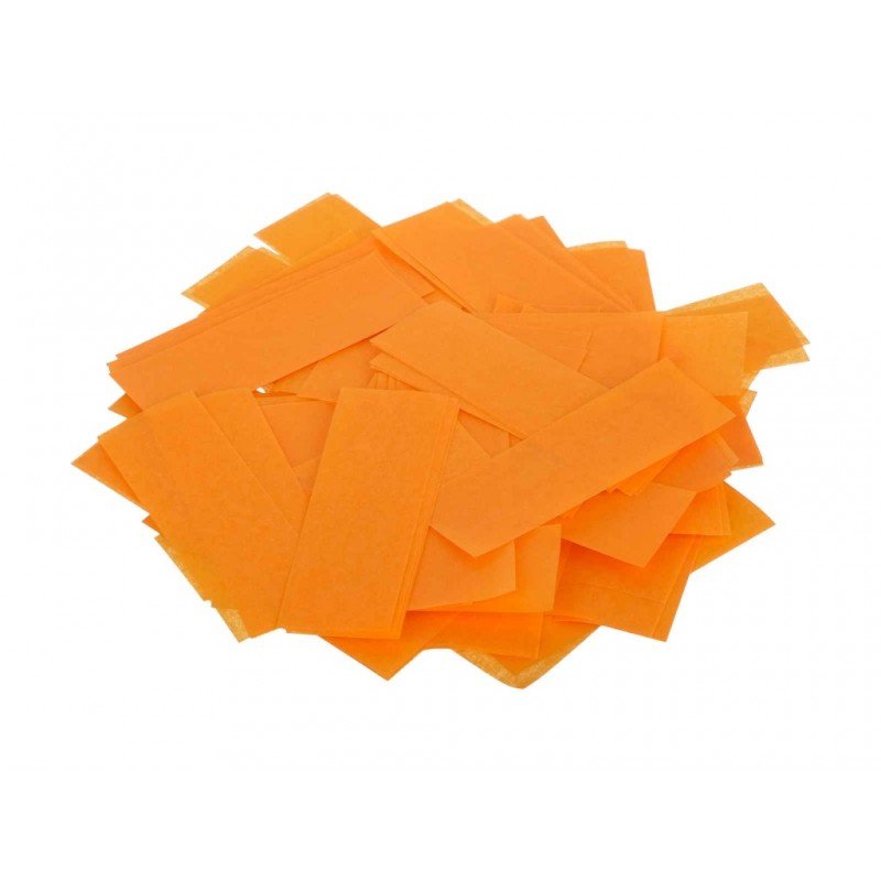 FTPCO Конфетти из специализированной бумаги (тишью) 17х55мм, оранжевый, упаковка 1 кг, LFocus