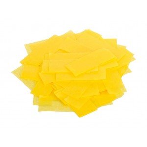FTPCY Конфетти из специализированной бумаги (тишью) 17х55мм, жёлтый, упаковка 1 кг, LFocus