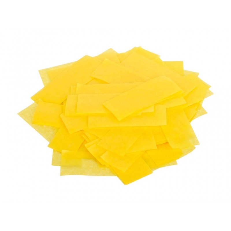 FTPCY Конфетти из специализированной бумаги (тишью) 17х55мм, жёлтый, упаковка 1 кг, LFocus