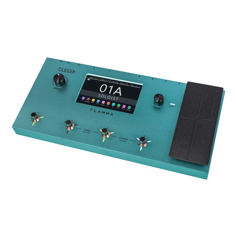 FX200B Процессор эффектов, портативный, зеленый, Flamma
