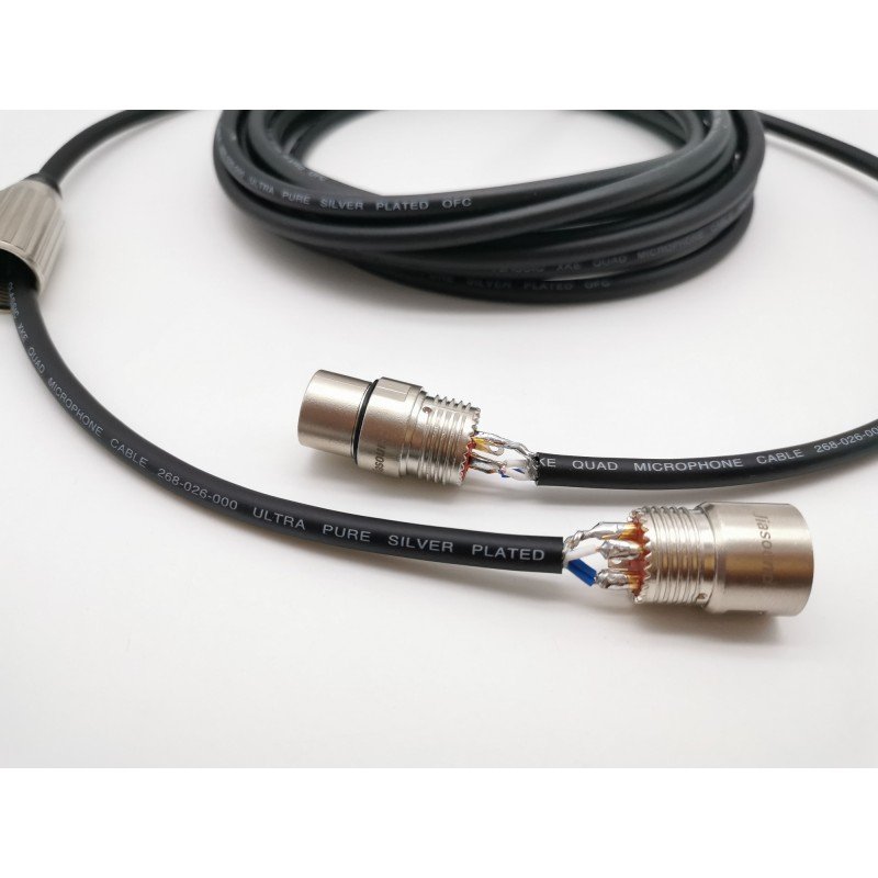 G2-XLR-M-F-0100-0 Кабель микрофонный XLR-M-F, 1м, ZZcable