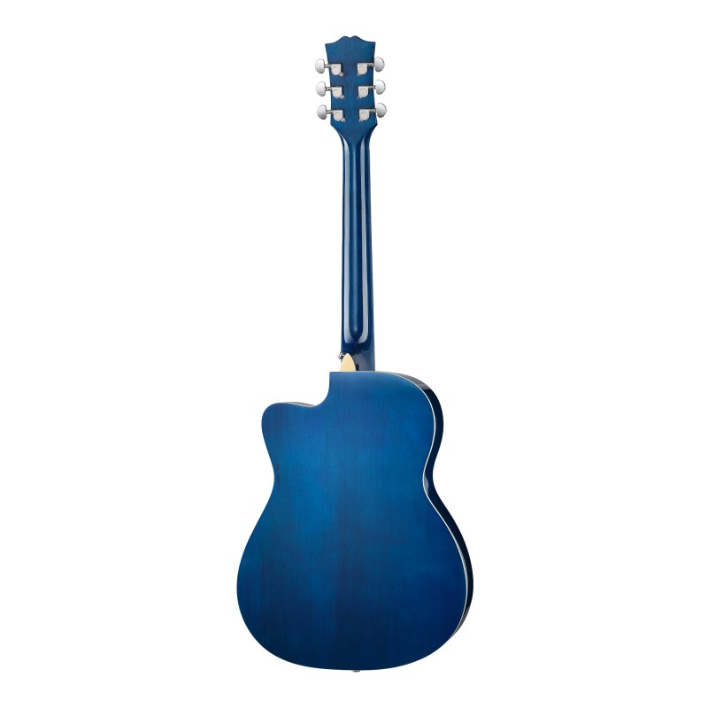 GA-H10-38-BL Акустическая гитара, с вырезом, синяя, Smiger