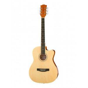 GA-H10-38-N Акустическая гитара, с вырезом, цвет натуральный, Smiger