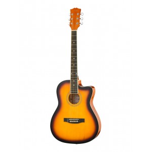GA-H10-38-SB Акустическая гитара, с вырезом, санберст, Smiger