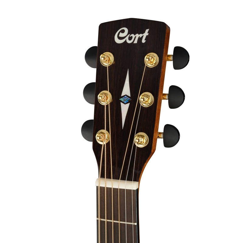 GA-MY-Bevel-NAT-WBAG  Grand Regal Series Электро-акустическая гитара с вырезом, чехол, Cort