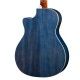 GA-QF-CBB Grand Regal Series Электро-акустическая гитара, с вырезом, прозрачный синий, Cort