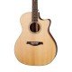 GA28-WBAG-GT Электро-акустическая гитара, с вырезом, цвет натуральный, с чехлом, Parkwood GA28-WBAG-GT Электро-акустическая гитара, с вырезом, цвет натуральный, с чехлом, Parkwood
