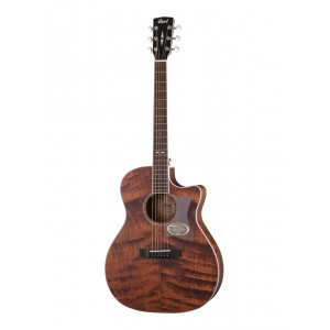 GA5F-FMH-OP-WBAG Grand Regal Series Электро-акустическая гитара, цвет натуральный, чехол, Cort