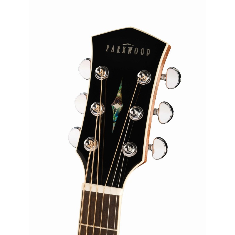 GA88-NAT Электро-акустическая гитара, с вырезом, цвет натуральный, с чехлом, Parkwood