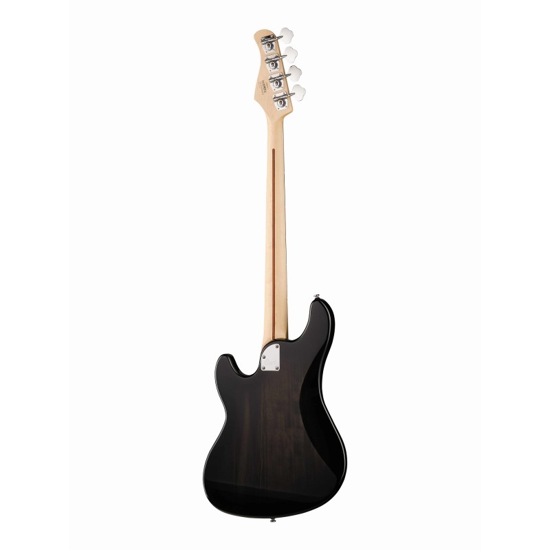 GB24JJ-WBAG-TBK GB Series Бас-гитара, черная, с чехлом, Cort