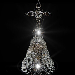 GH-XL007 Колокольчик хрустальный «Крест», большой, Гусь Хрустальный