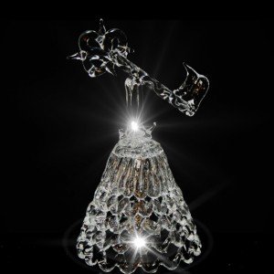 GH-XL012 Колокольчик хрустальный «Ключик», большой, Гусь Хрустальный