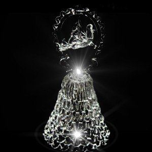 GH-XL013 Колокольчик хрустальный «Голубь», большой, Гусь Хрустальный