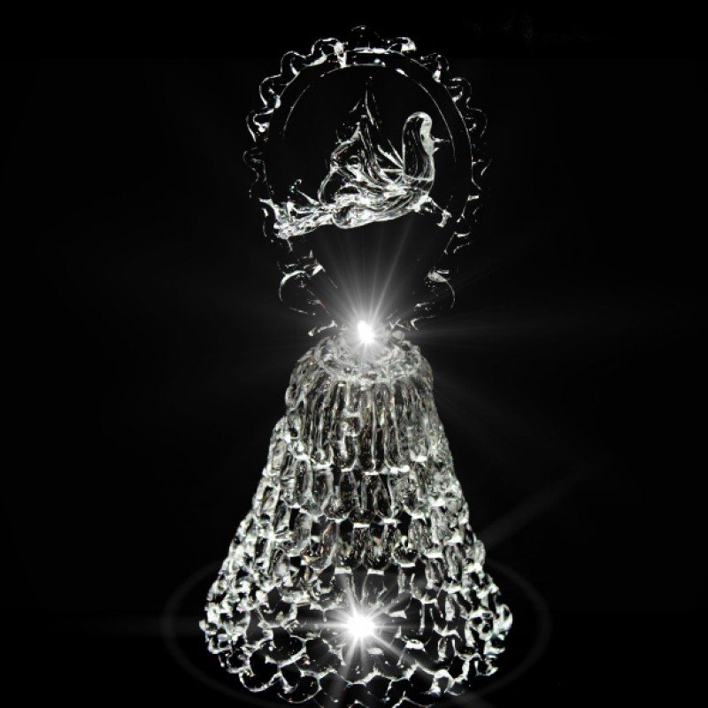 GH-XL013 Колокольчик хрустальный «Голубь», большой, Гусь Хрустальный