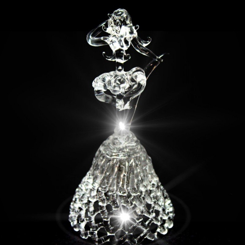 GH-XL043 Колокольчик хрустальный «Дева», большой, Гусь Хрустальный