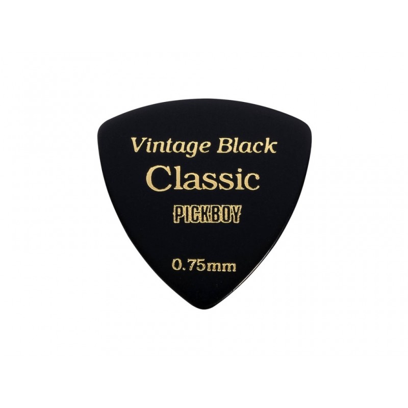GP-04BL/075 Celluloid Vintage Classic Black Медиаторы 50шт, толщина 0.75мм, Pickboy