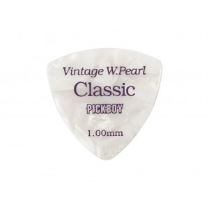 GP-24/100 Celluloid Vintage Classic White Pearl Медиаторы 50шт, толщина 1.0мм, Pickboy