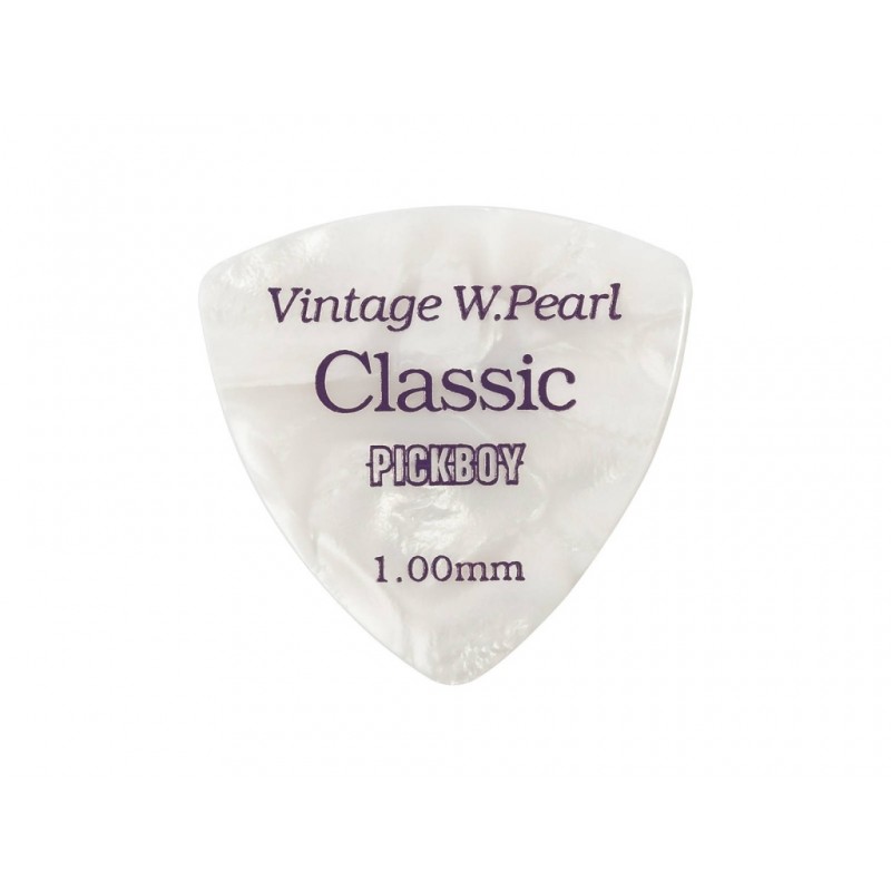 GP-24/100 Celluloid Vintage Classic White Pearl Медиаторы 50шт, толщина 1.0мм, Pickboy