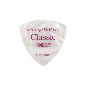 GP-24/120 Celluloid Vintage Classic White Pearl Медиаторы 50шт, толщина 1.20мм, Pickboy