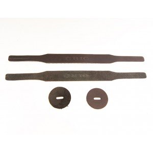 GRT-1 Ремни для оркестровых тарелок, кожа, черные, Grig