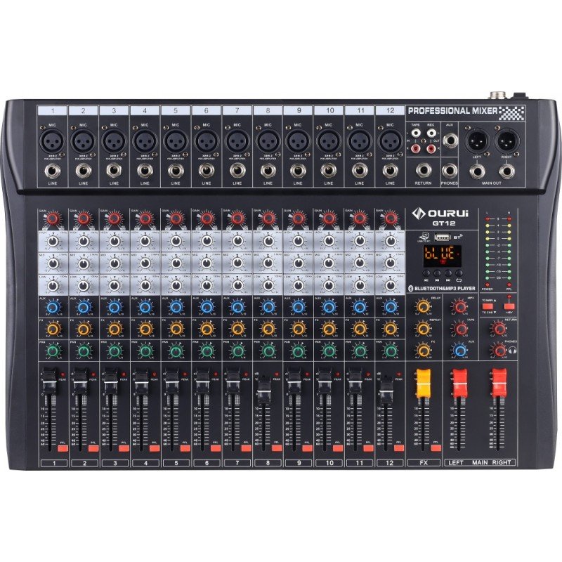GT-12 Микшерный пульт, 12 каналов, серия PRO, LAudio