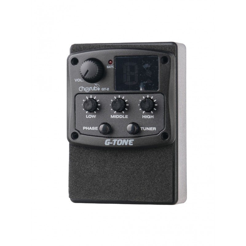 GT-2 Гитарный эквалайзер цифровой 3-полосный с тюнером и фэйзер эффектом, Cherub