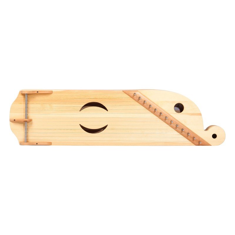 GU-10.08.13.13100 Гусли басовые Варяги, 2-х камерные, утолщ., светлые, Гусельник