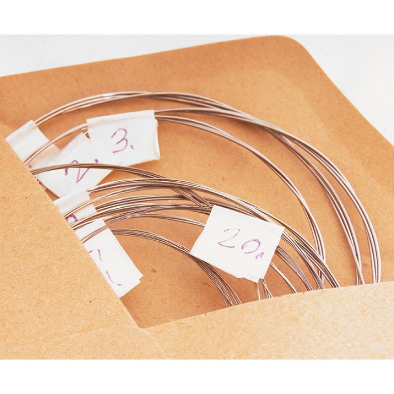 GU-72.04.20.00000 Комплект струн для гуслей Шлемовидные 20стр., металлические, Гусельник