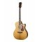 Gold-A8-WCASE-NAT Электро-акустическая гитара, с вырезом, цвет натуральный, с чехлом, Cort