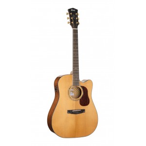 Gold-DC6-WCASE-NAT Gold Series Акустическая гитара, цвет натуральный, с чехлом, Cort