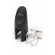 HAS1S H-Ligature Лигатура с колпачком для саксофона альт, посеребренная, Rico