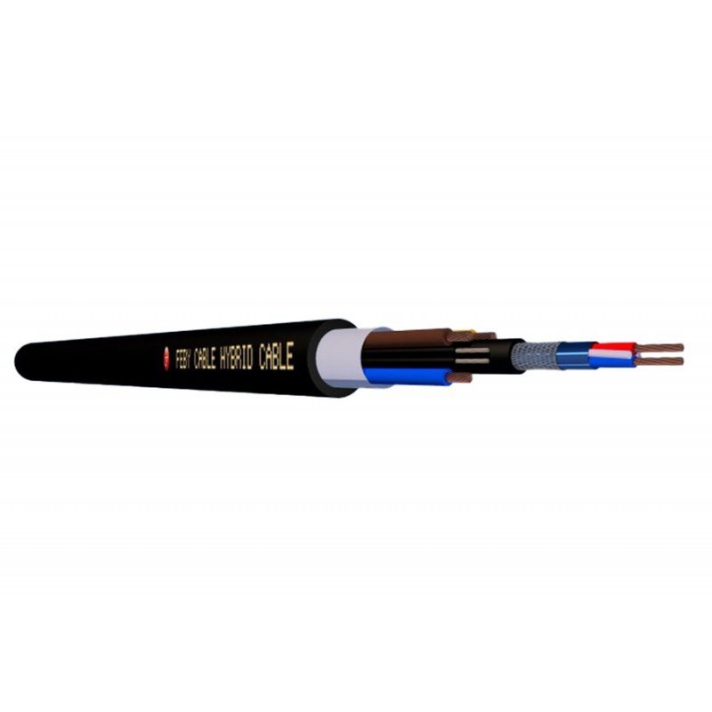 HC315BK-100 Кабель гибридный акустический, черный, 100м, Feby Сable HC315BK-100 Кабель гибридный акустический, черный, 100м, Feby Сable