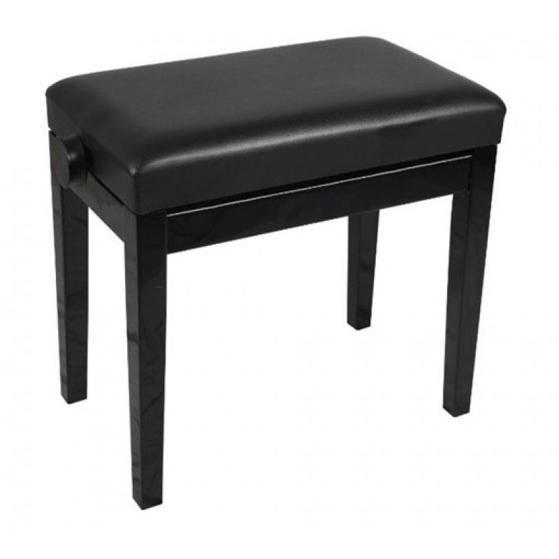 HY-DX14-GLOSS-BLACK Банкетка, черный/черный, искусственная кожа, Rin HY-DX14-GLOSS-BLACK Банкетка, черный/черный, искусственная кожа, Rin