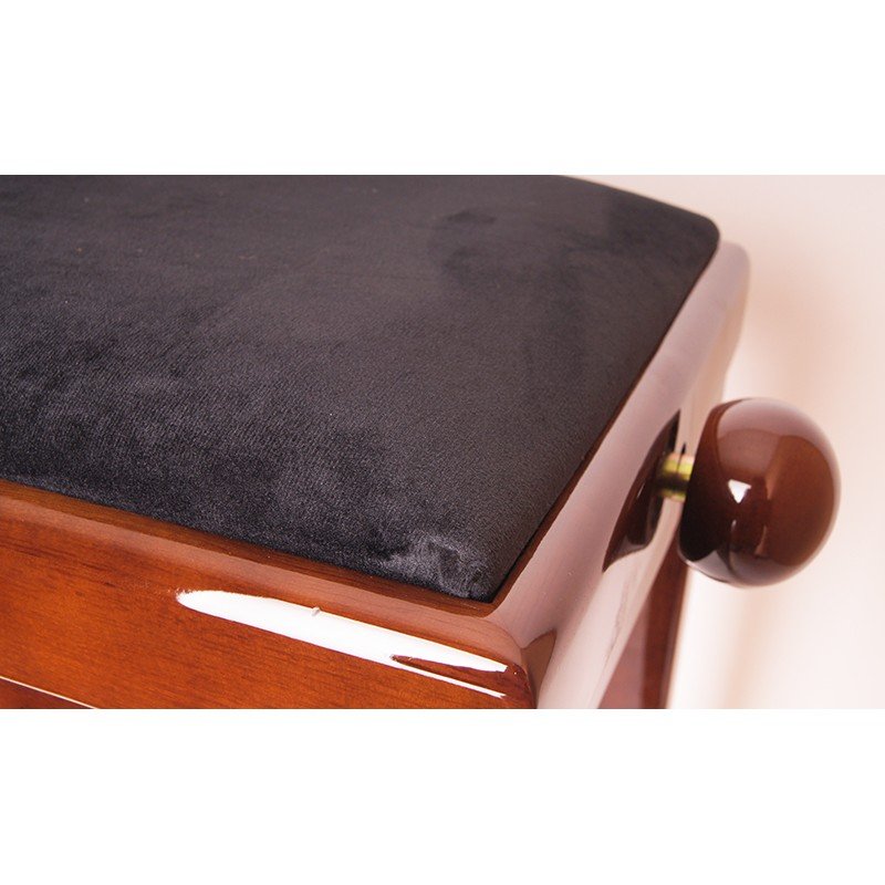 HY-PJ018B-GLOSS-WALNUT Банкетка, темный орех/черный, Rin