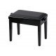 HY-PJ023-GLOSS-BLACK Банкетка, черный/черный, искусственная кожа, Rin HY-PJ023-GLOSS-BLACK Банкетка, черный/черный, искусственная кожа, Rin