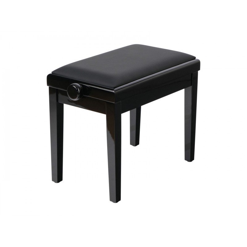 HY-PJ023-GLOSS-BLACK Банкетка, черный/черный, искусственная кожа, Rin HY-PJ023-GLOSS-BLACK Банкетка, черный/черный, искусственная кожа, Rin
