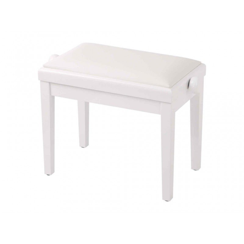 HY-PJ023-GLOSS-WHITE Банкетка, белый/белый, искусственная кожа, Rin